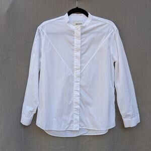 ANECDOTE White Cotton Long Sleeve Button-up Shirt, size EU36/S